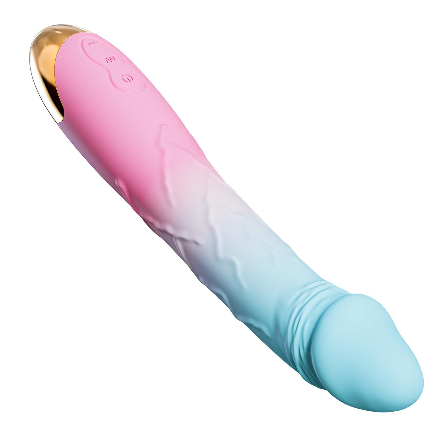 7.6 Inch Realistic Dildo Vibrator for Women,10 Powerful Vibration Modes for Clitoral and G-spot Stimulation, Waterproof Rose Adult Sex Toys for Women and Couples