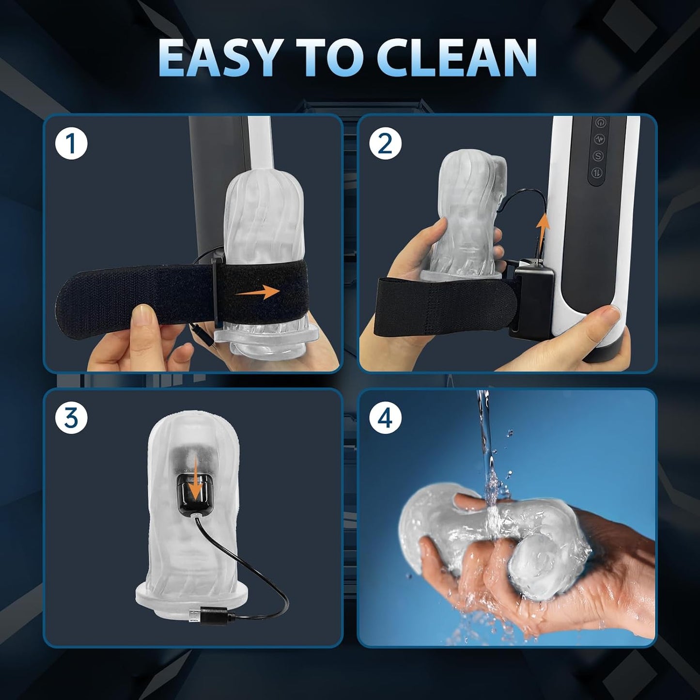 Automatic Penis Pump Male Sex Toys for Men Automatic Male Masturbator,Male Sex Toys with 6 Types of Piston Modes 5 Speed Changes + 10 Vibrating Hands Free Pocket Pussy Male Stroker with 3D