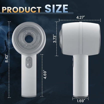 Automatic 3 Thrusting Telescopic Handheld Male Masturbator Open-ended Male Masturbator