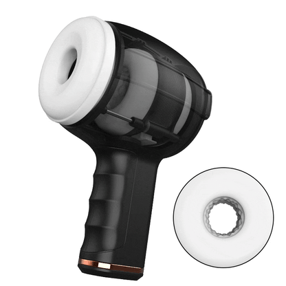 Automatic Male Masturbator 8 Vibrating 5 Thrusting Telescopic Open-ended Handheld Masturbator Male Sex Toys