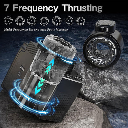 Camera Shape 3 IN1 Automatic Thrusting Telescopic Rotation Detachable Multifunctional Masturbator Male Sex Toy