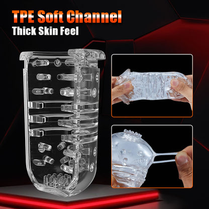 Automatic 5 Thrusting Telescopic & Rotating for Penis Stimulation Masturbator
