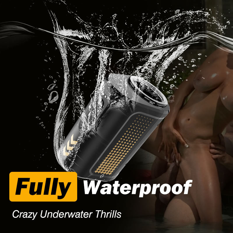 Morgan Open-ended Fully Waterproof Automatic 7 Thrusting Telescopic Rotating Portable Masturbator Male Sex Toys