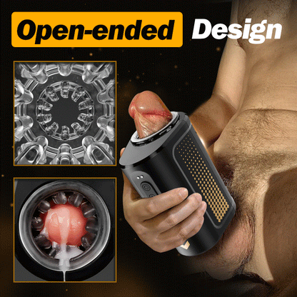 Morgan Open-ended Fully Waterproof Automatic 7 Thrusting Telescopic Rotating Portable Masturbator Male Sex Toys