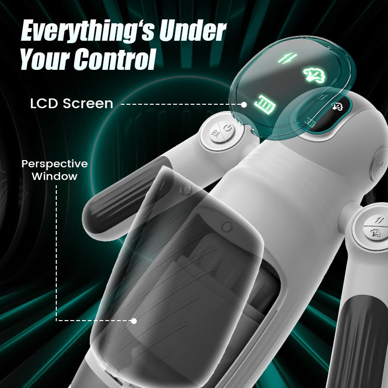 Hamster Automatic Male Masturbator Cup 7 Thrusting Telescopic Squeezing 12 Vibration Masturbator Experience More Authen Men Sex Toys Tic Piston