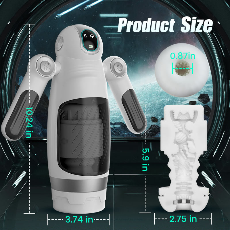 Hamster Automatic Male Masturbator Cup 7 Thrusting Telescopic Squeezing 12 Vibration Masturbator Experience More Authen Men Sex Toys Tic Piston