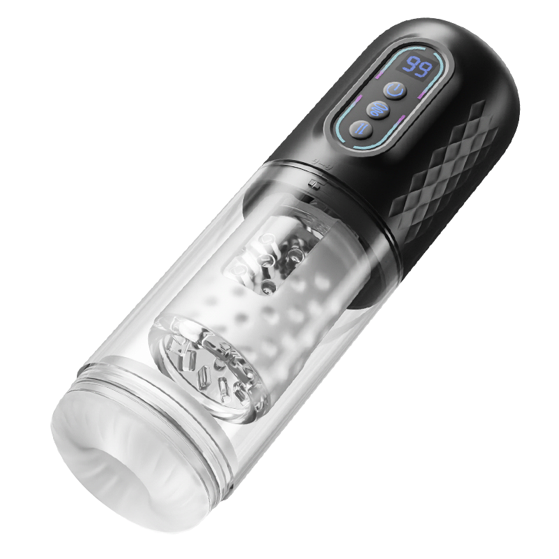 Automatic Male 9 Rotating & Thrusting & Sucking Telescopic Penis Pump Masturbator Male Men Sex Toy