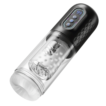 Automatic Male 9 Rotating & Thrusting & Sucking Telescopic Penis Pump Masturbator Male Men Sex Toy