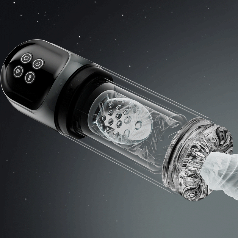 【6.02 IN Depth】 Night Elf 7 Rotation Suction Vacuum Pumps Masturbator Pocket Pussy Adult Male Sex Toys
