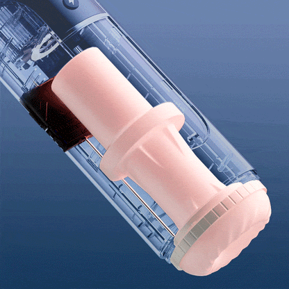 Wearable Automatic 7 Thrusting & Vibrating Heating Vocable Masturbator Male Sex Toys