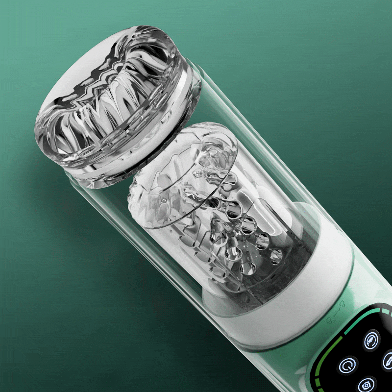 4 in 1 Dual Egg Vibrator Automatic Male Rotating Thrusting Telescopic Suction Masturbator Sex Toys for Men