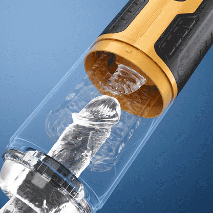 Automatic 3 Thrusting Telescopic & Rotation 7 Vibration Penis Pump Masturbator Adult Sex Toys for Men