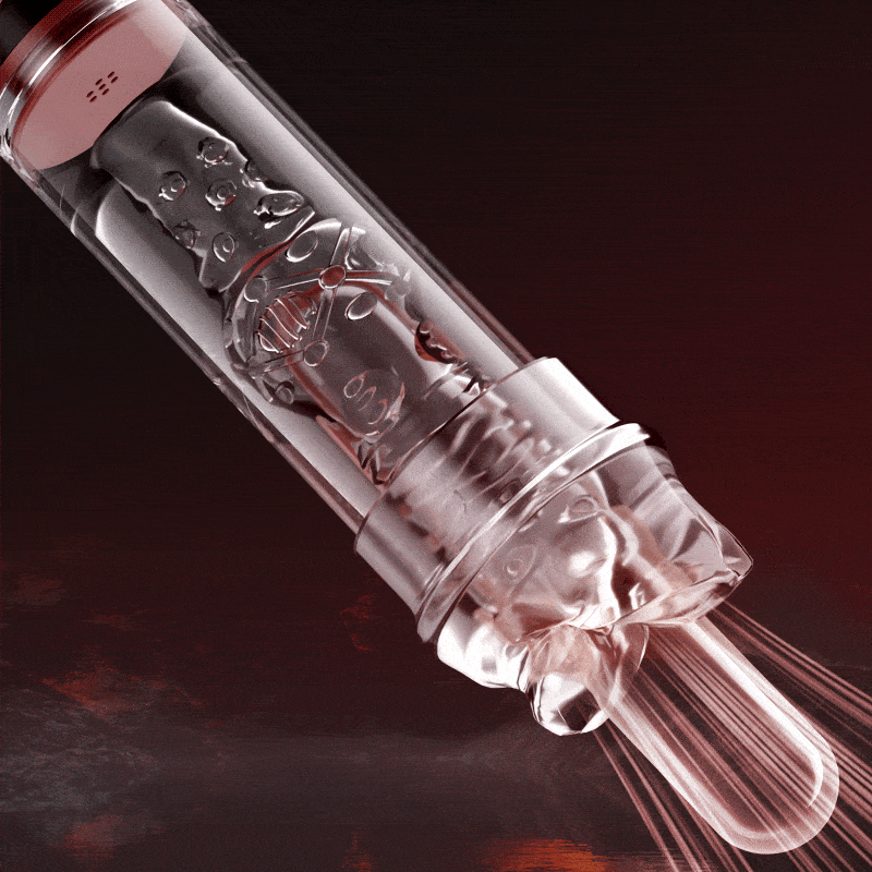 Electric Penis Enlarge Vacuum Pump with Vibrating & Sucking 2 IN 1 Lips Penis Pumps Male Sex Toys