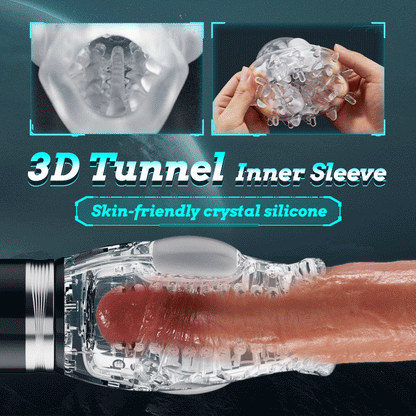 Amber-Double Egg Vibrators Automatic 5 Thrusting Male Masturbator Rotation 7 Vibrating Oral Sex Handheld Masturbator Pocket Pus