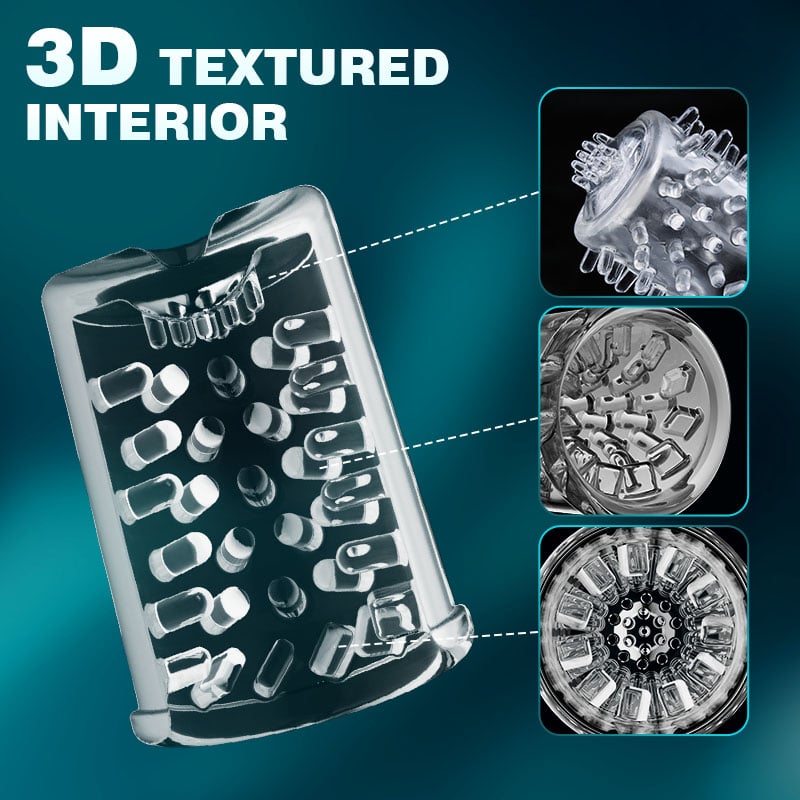 Hunter——Perfect for Larger Sizes Automatic 9 Thrusting Telescopic & Rotating 9 Suction Male Masturbator