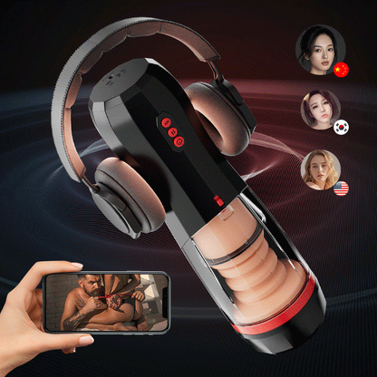 Lifelike Automatic 5 Thrusting Telescopic 10 Vibrating Vocable Masturbator