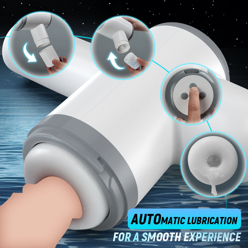 Jackson Self-Lube Automatic 8 Thrusting Telescopic & Sucking Automatic Lubricating Male Masturbator with Strap, Hands Free Thrusting Sex Toys for Men, Adult Pleasure Automatic Stroker, Masturbador para Hombre Blowjobsex Machine