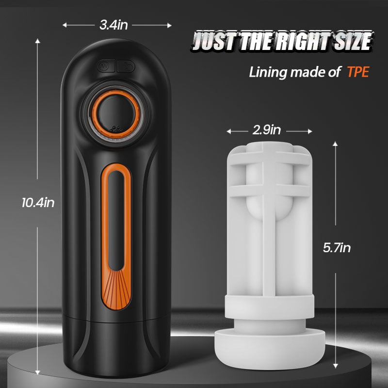 【5.7 IN Depth】6 IN 1-10 Vibrating & Automatic Thrusting Telescopic with 4 Sucking Male Maturbator Male Sex Toy