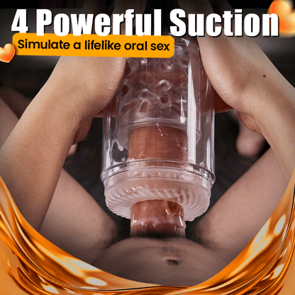 Automatic Thrusting Telescopic Suction Quiet & Digital Display Vacuum Penis Pumps Masturbator Pocket Pussy Adult Sex