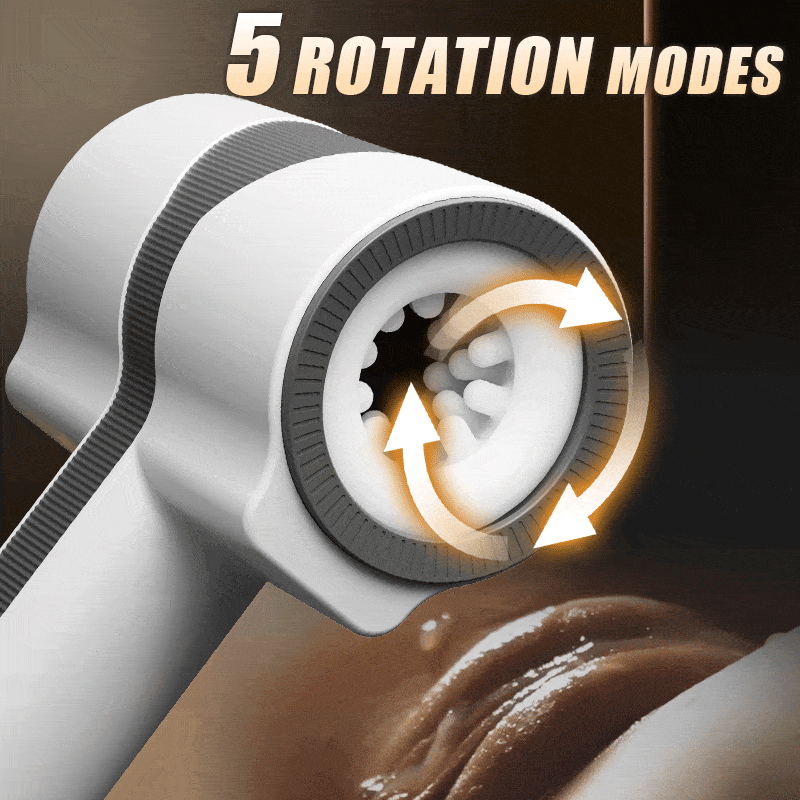 3IN1 Automatic 5 Thrusting Telescopic Rotation 7 Vibrations To Voyeurism Male Masturbator Opne-ended