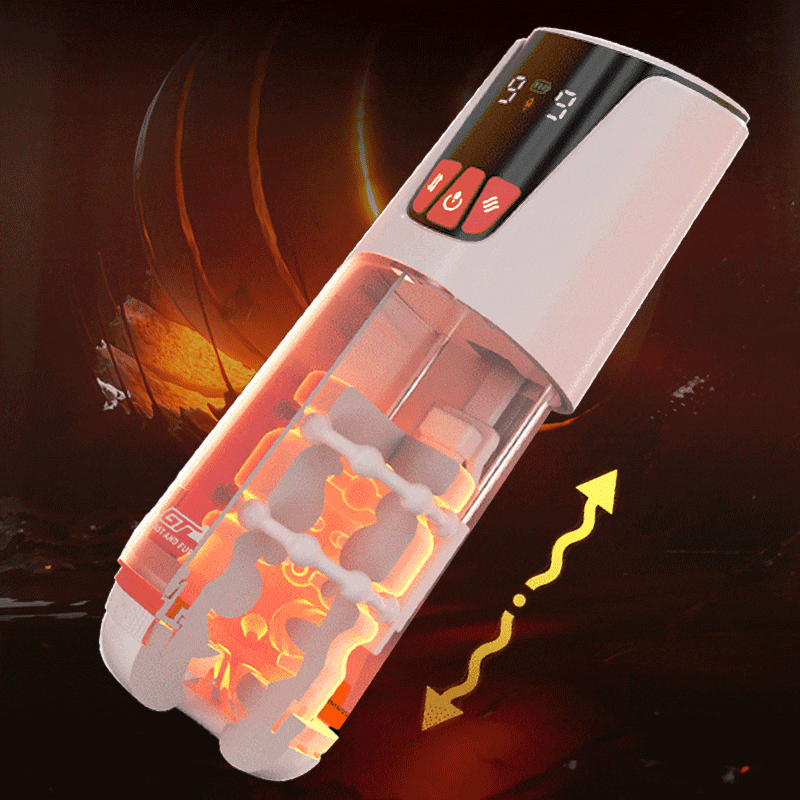 Automatic Male Masturbator 9 Thrusting Telescopic 9 Vibration Masturbator Cup