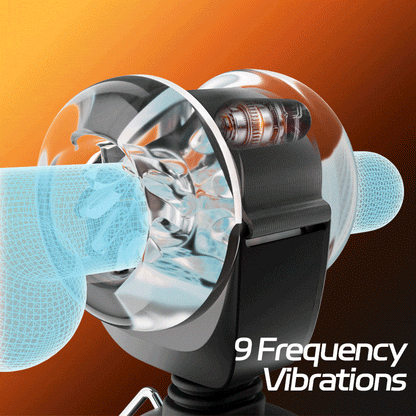 9 Vibration & Swing & Thrust Hands-Free Waist Strap-On Male Masturbator