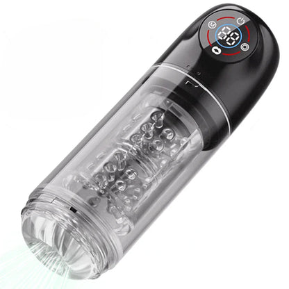 Automatic 7 Rotating 7 Sucking Lcd Display Pumps & Enlargers Automatic Male Masturbator