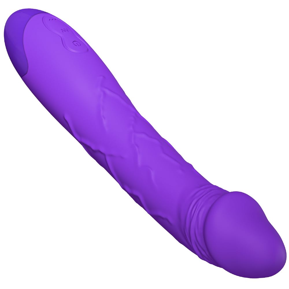 7.6 Inch Realistic Dildo Vibrator for Women，10 Powerful Vibration Modes for Clitoral and G-spot Stimulation, Waterproof Rose Adult Sex Toys for Women and Couples