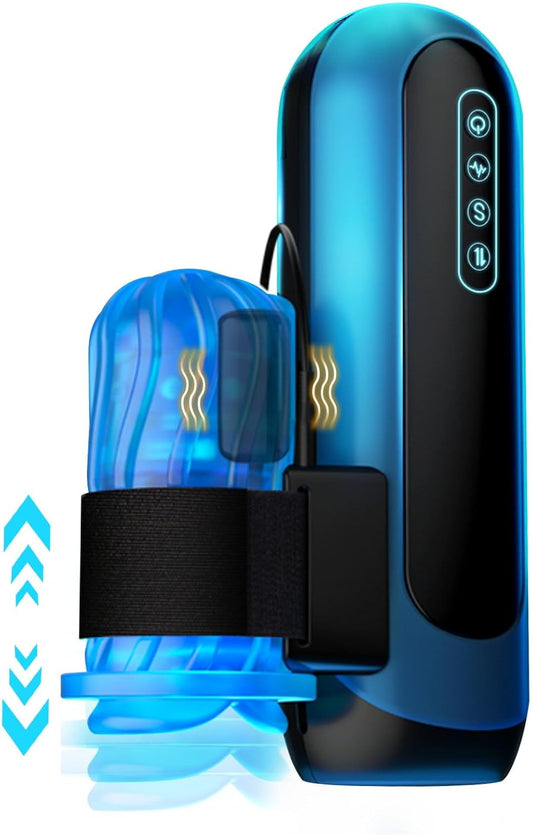 Sex Toys for Men Automatic Male Masturbator, Penis Pump with 7 Sucking & Roating & Licking Modes Fully Waterproof Blowjob Sex Toy for Men Pocket Pussy, Adult Male Sex Toy for Men