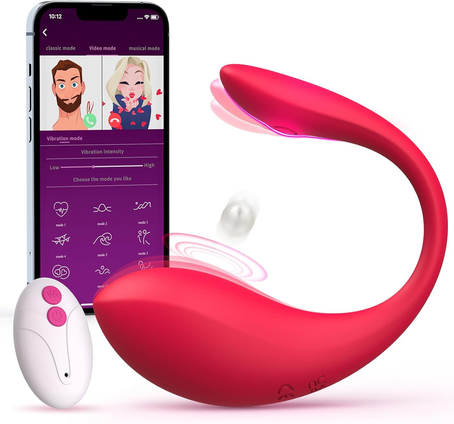 APP & Remote Control Wearable Vibrator, Women Sex Toys with 9 Vibration Modes, Female Sex Toys for Women Vibrater Soft and Quiet, Long Distance Mini Vibrator Bullet Anal G Spot Adult Couples Sex Toy