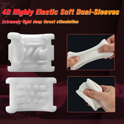 Male Masturbator Adult Sex Toys for Men - Dual-Sleeve Automatic Thrusting Rotating Vibrating Blowjob Sex Machine Oral Sex Toy Stroker Penis Vibrator, Mens Masturbators Cup Pocket Pussy for Men