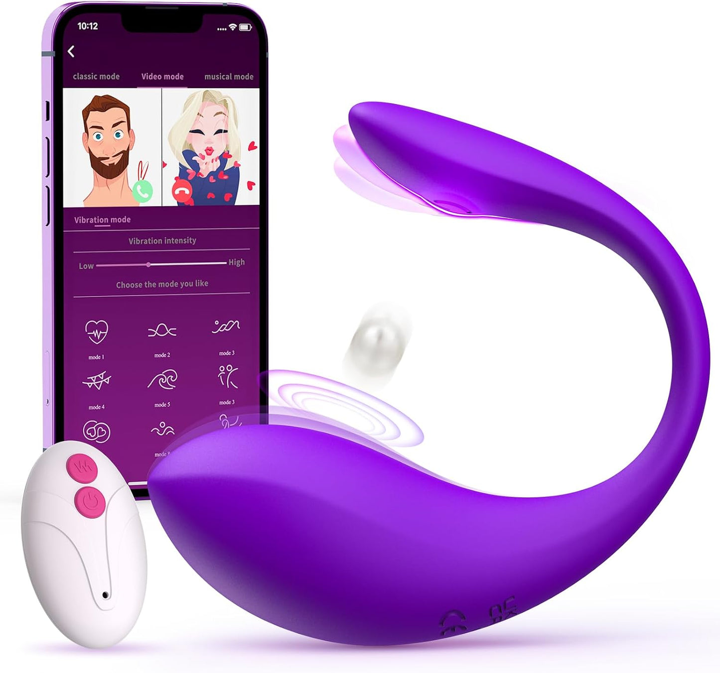 APP & Remote Control Wearable Vibrator, Women Sex Toys with 9 Vibration Modes, Female Sex Toys for Women Vibrater Soft and Quiet, Long Distance Mini Vibrator Bullet Anal G Spot Adult Couples Sex Toy