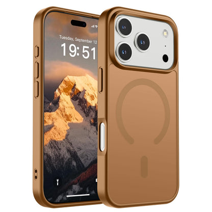 Magnetic for iPhone 14 Case & iPhone 13 Case (Compatible with MagSafe)(Military Grade Drop Protection) Translucent Matte Shockproof Phone Cover,Black