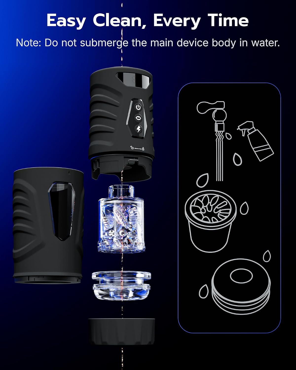 Male Masturbator Penis Pump, AI Sync Sex Toys for Men with 7 Thrusting & 360° Rotation, Up to 155 Strokes/Min, 7 Blowjob Suction Pocket Pussy, Silicone-Wrapped Adult Toy with Hands-Free Base