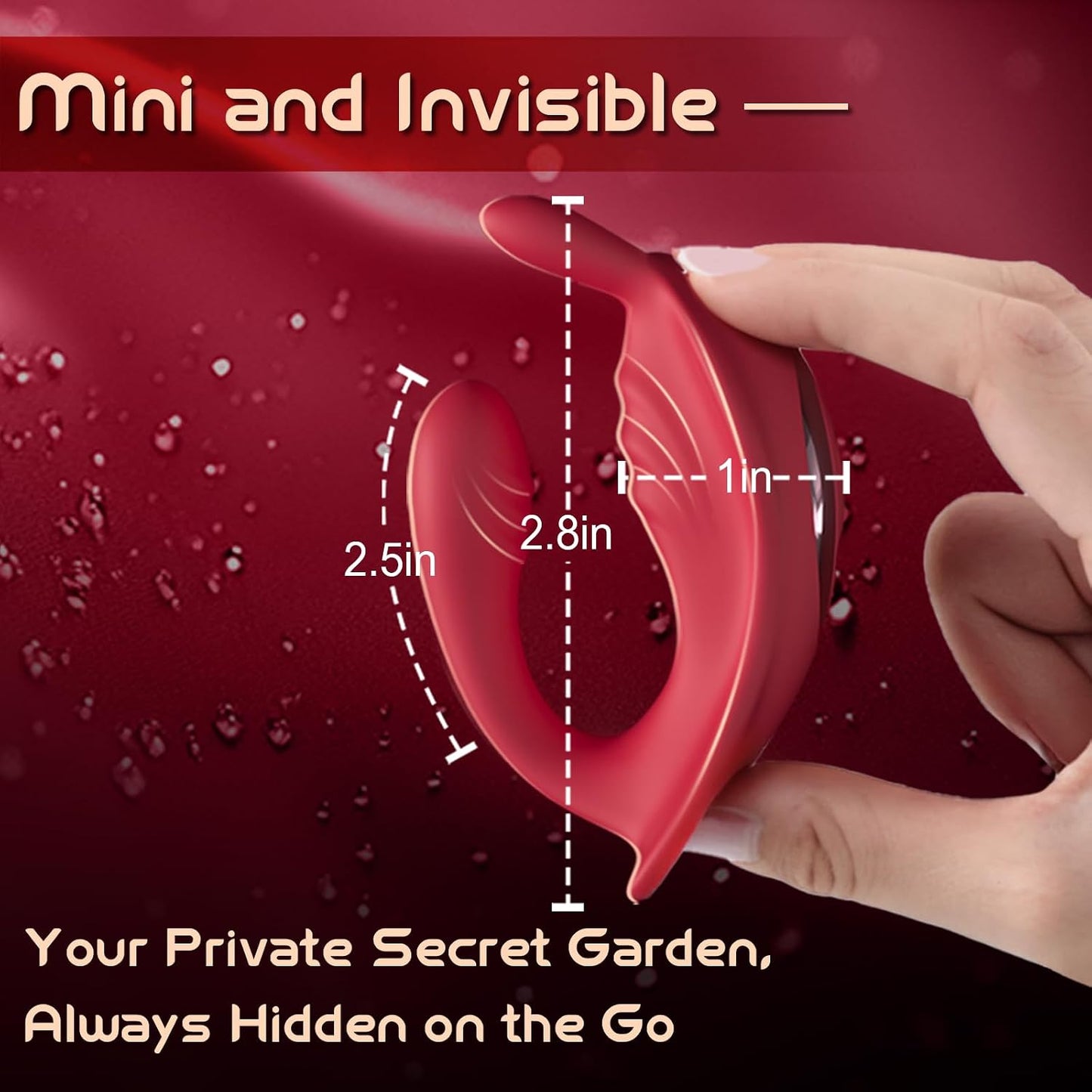 Couples App Remote Control Wearable Vibrator, Couple Women Adult Sex Toys, Long Distance Panty Vibrator with Rabbit Stimulator for G Spot Clitoral Penis Pleasure, Healexcer Female Kinky Sex Toy Game