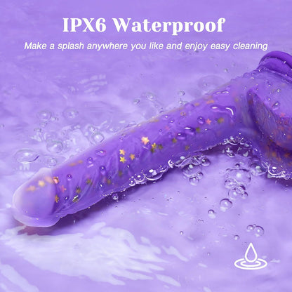 Tracy's Dog Thrusting Dildo Vibrator, 9.25" Realistic G-Spot Stimulator, Heating, 5 Thrusting Swinging & 7 Vibration Modes, Soft Silicone, Suction Cup, Remote Control, Adult Sex Toys for Women Couple