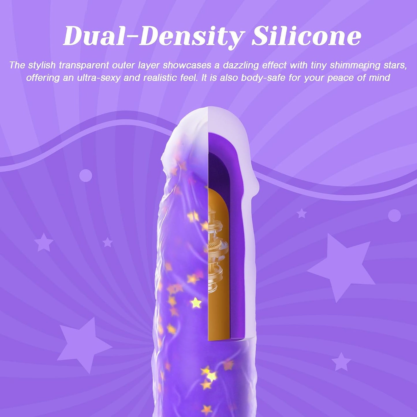 Tracy's Dog Thrusting Dildo Vibrator, 9.25" Realistic G-Spot Stimulator, Heating, 5 Thrusting Swinging & 7 Vibration Modes, Soft Silicone, Suction Cup, Remote Control, Adult Sex Toys for Women Couple