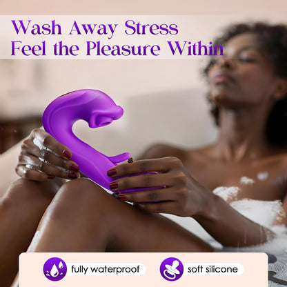 Sucking Vibrator Women Sex Toys - AI Sync Flapping G Spot Vibrator Dildo with 7 Suction & Vibration Modes for Clitoral Nipple Stimulation, App Control Couples Thrusting Adult Toys & Games