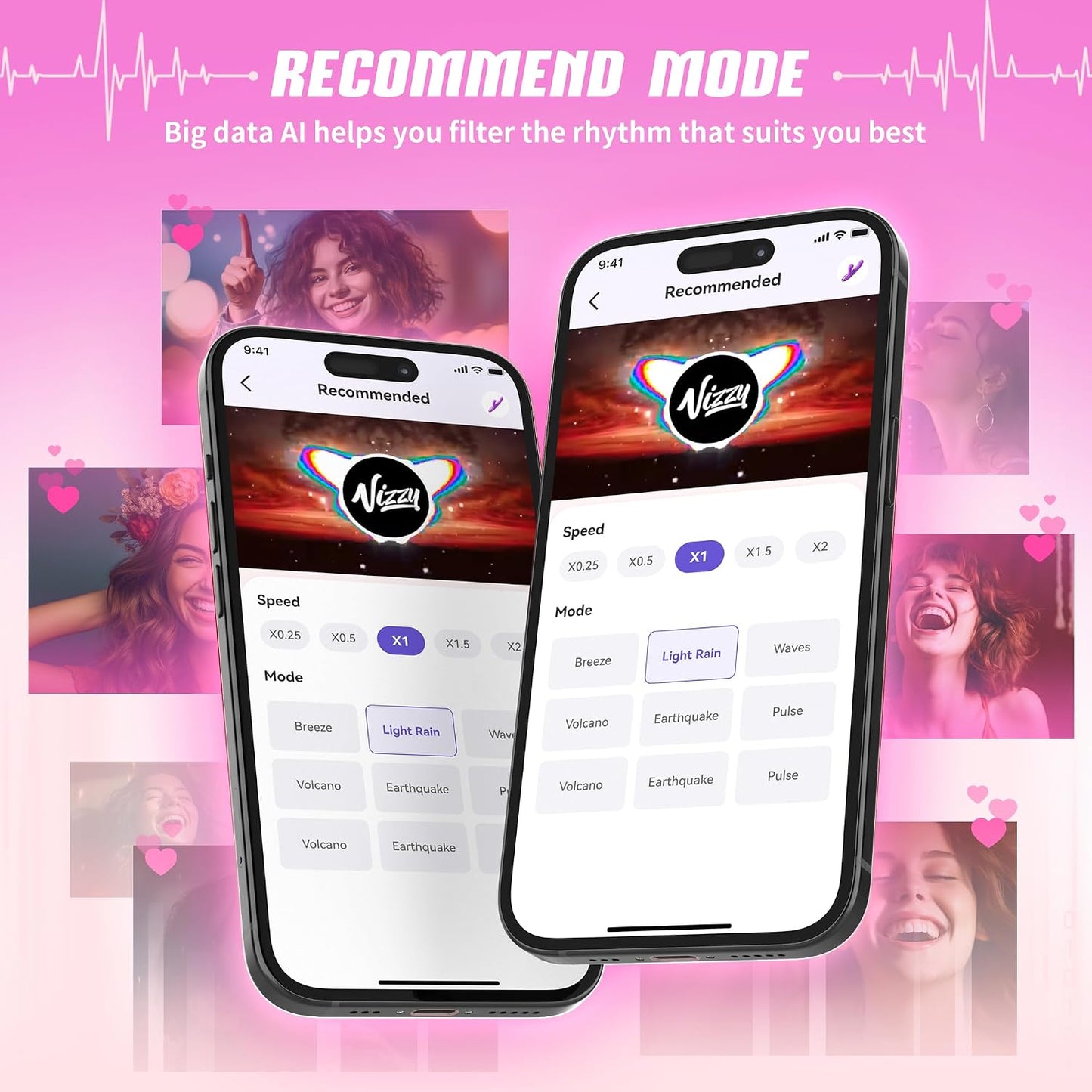 Adult Rabbit Vibrator Dildo Sex Toy for Women, for Female Couples Pleasure | 10 Vibrating & 7 Thrusting Modes, 5 Pulsing Modes, G Spot & Clitoral Stimulation, Couples Sex Swing Games, AI Sync