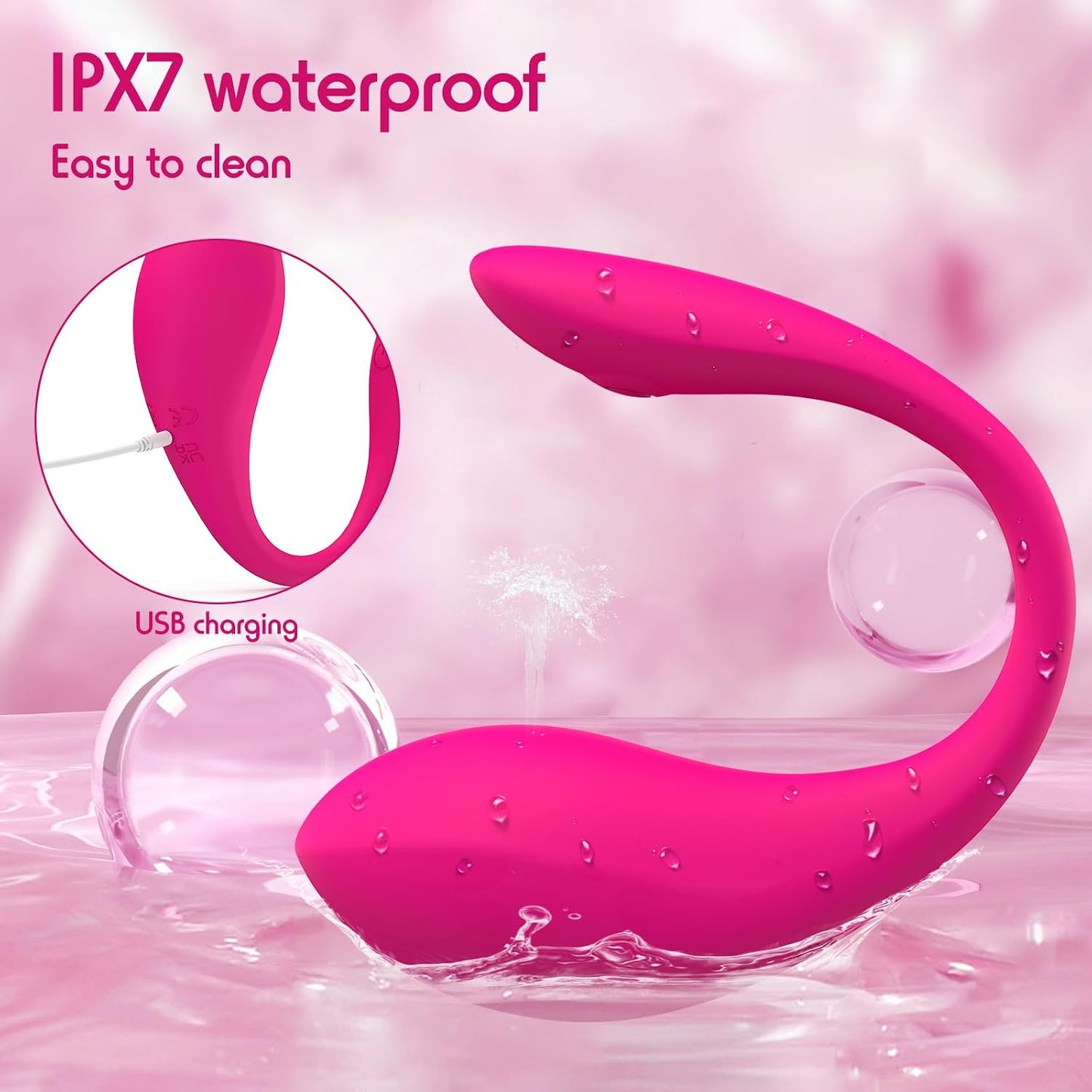 APP & Remote Control Wearable Vibrator, Women Sex Toys with 9 Vibration Modes, Female Sex Toys for Women Vibrater Soft and Quiet, Long Distance Mini Vibrator Bullet Anal G Spot Adult Couples Sex Toy