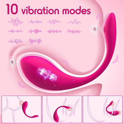 APP & Remote Control Wearable Vibrator, Women Sex Toys with 9 Vibration Modes, Female Sex Toys for Women Vibrater Soft and Quiet, Long Distance Mini Vibrator Bullet Anal G Spot Adult Couples Sex Toy