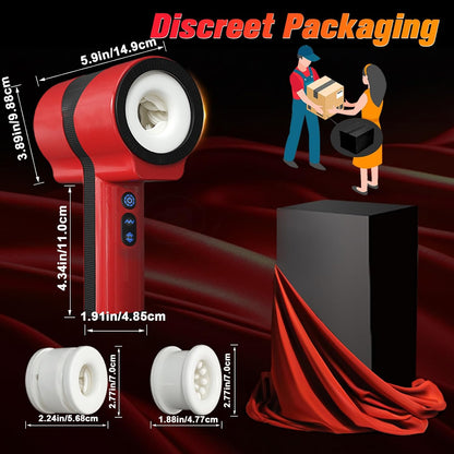 Male Masturbator Adult Sex Toys for Men - Dual-Sleeve Automatic Thrusting Rotating Vibrating Blowjob Sex Machine Oral Sex Toy Stroker Penis Vibrator, Mens Masturbators Cup Pocket Pussy for Men