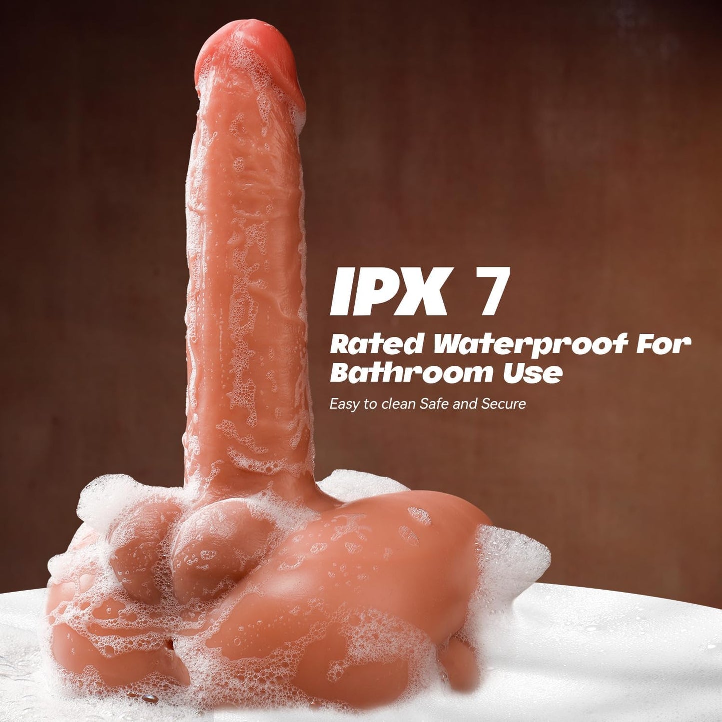 Thrusting Dildo Vibrator Sex Toys - Hands-Free Riding Grinding Dildos with 7 Thrusting & Vibration Modes for G Spot Dual Stimulation, Realistic Sex Machine with Anal Channel Adult Toys for Women & Men