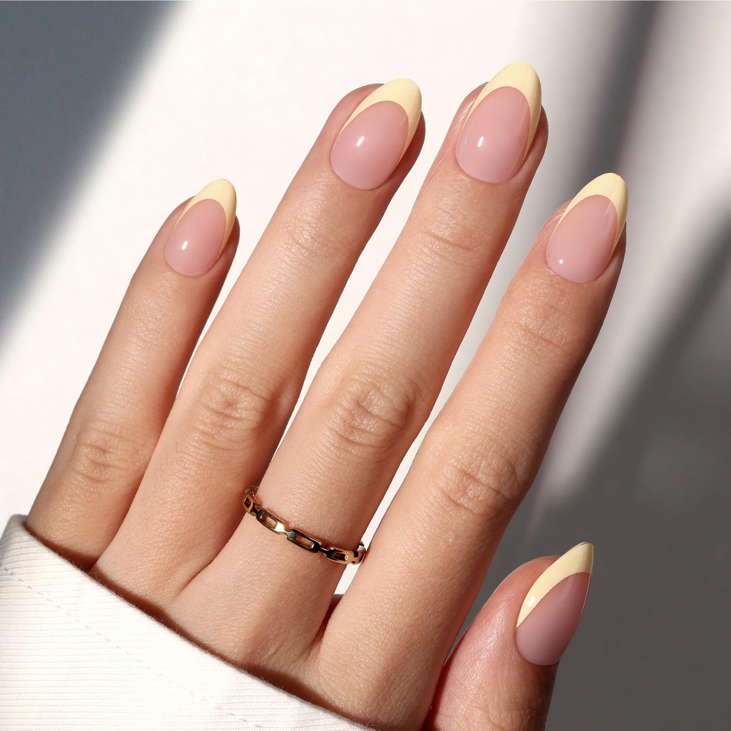 Beetles French Tips Press On Nails: 150 Pcs Pink Short Square Press On Nails Fake Nail Tips, Reusable Acrylic Gel Nail False Nails Art DIY Gifts For Women