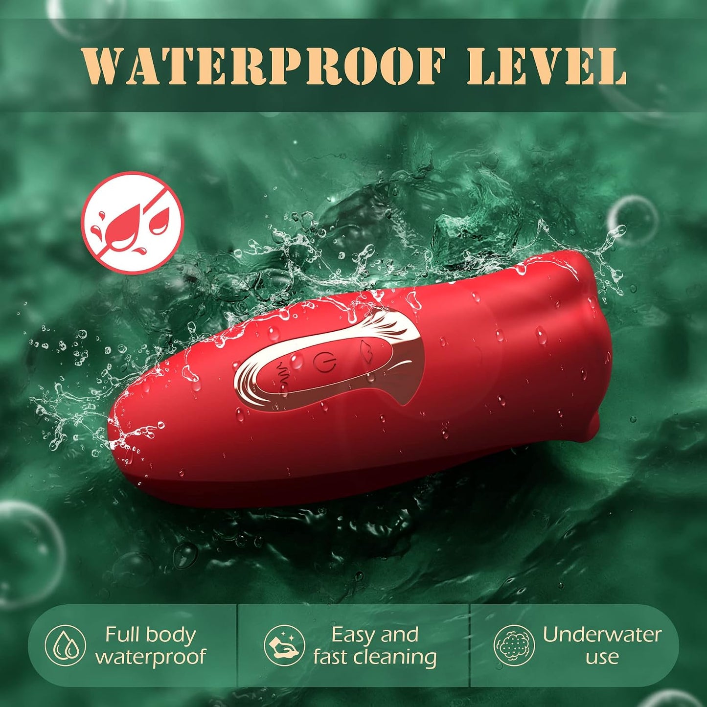 Adult Sex Toys Vibrator, Rose Toy, Rose Sex Stimulator for Women with 10 Vibration Modes and 10 French Kissing Modes, Tongue Sex Toy Vibrator, Clitoral Vibrator for Women, Adult Sex Toys