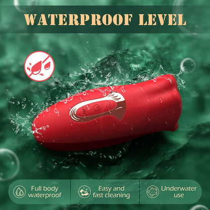 Adult Sex Toys Vibrator, Rose Toy, Rose Sex Stimulator for Women with 10 Vibration Modes and 10 French Kissing Modes, Tongue Sex Toy Vibrator, Clitoral Vibrator for Women, Adult Sex Toys