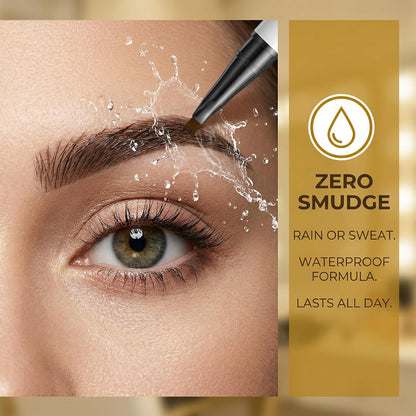 4-Claw Liquid Eyebrow Pencil, 6 Colors, Waterproof Natural Looking Microblading Effect, Professional Makeup Tool with Fine Tip (2#Dark Coffee)