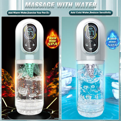 Automatic Male Masturbator Male Sex Toys, Sex Toys for Men Penis Pump with 7 Sucking & Vibrating & Thrusting & Rotating & Licking, Mens Sex Toy Adult Toys Blowjob Sex Machine Pocket Pussy Stroker