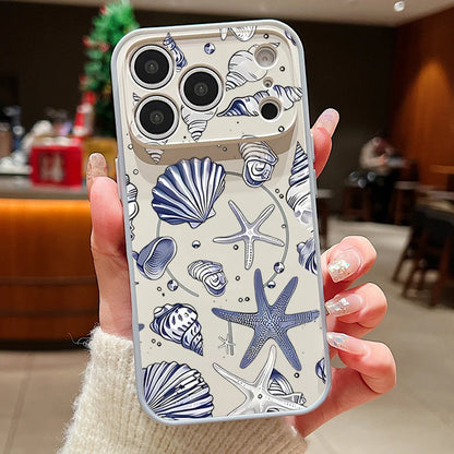 Whale Patterned Magnetic Case For iPhone 17 16 15 14 13 Pro Max For Magsafe Wireless Charge Shockproof Lens Protect Phone Cover