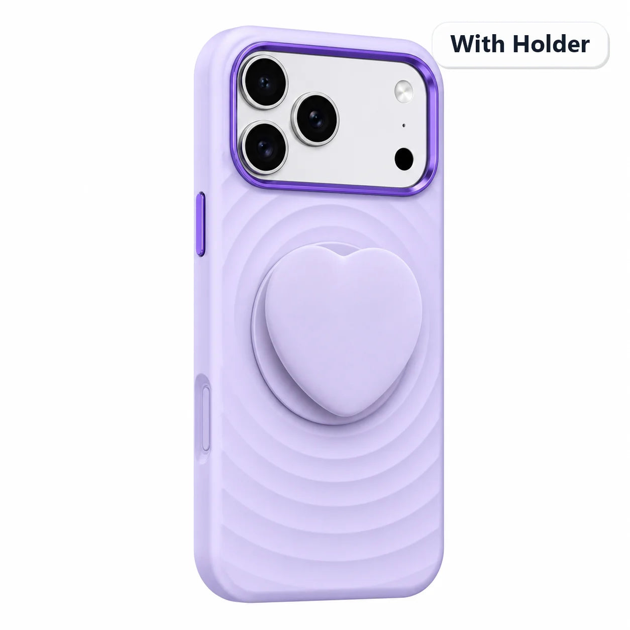 Water Ripple Silicone For Magsafe Wireless Charge Magnetic Holder Phone Case For iPhone 17 16 15 Pro Max Metal Frame Soft Cover